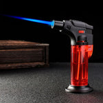 Kitchen Chef Cooking Blow Refillable Torch with Safety Lock, Adjustable Flame